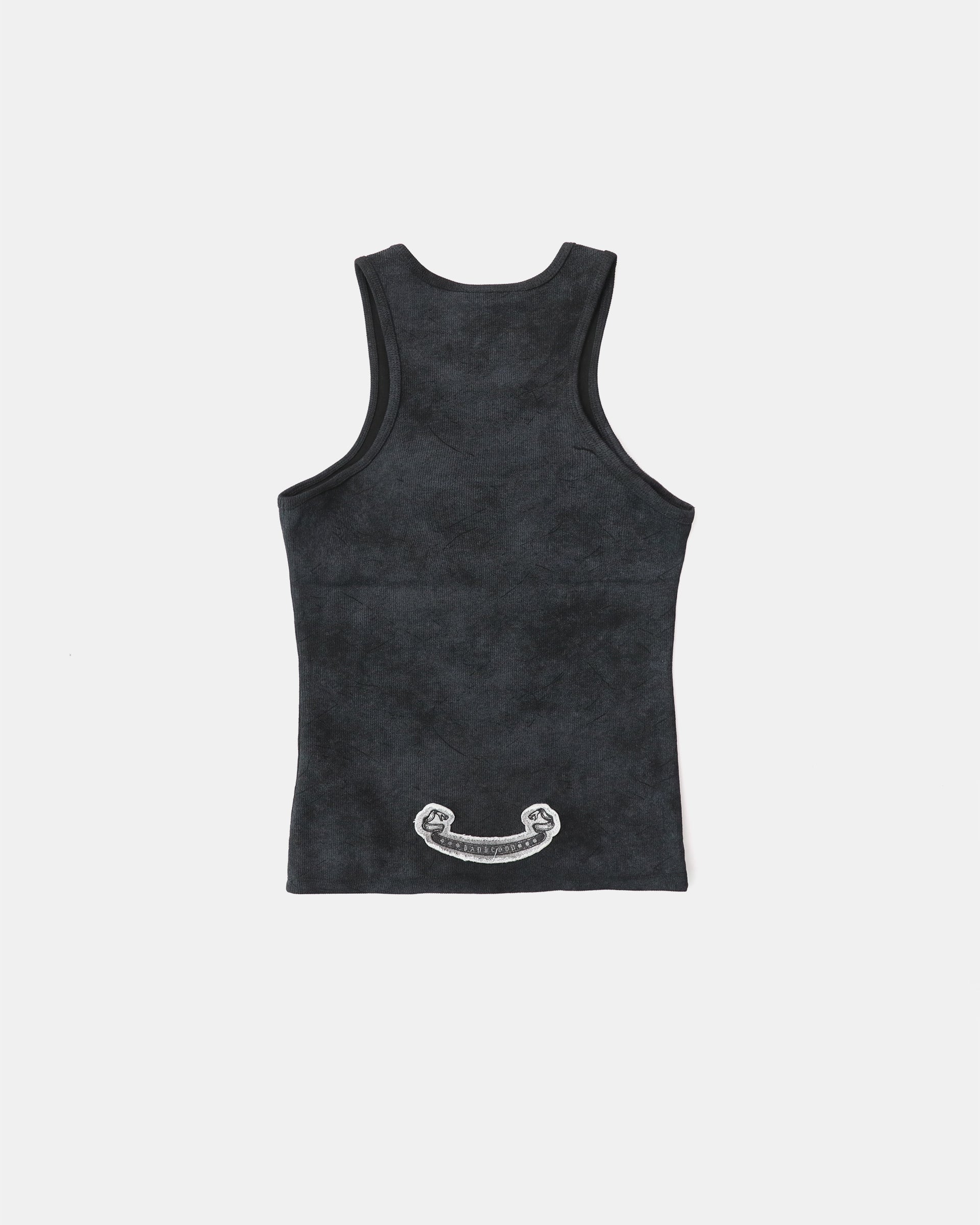 Badblood Lion Patch Tank - Washed Black