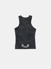 Badblood Lion Patch Tank - Washed Black