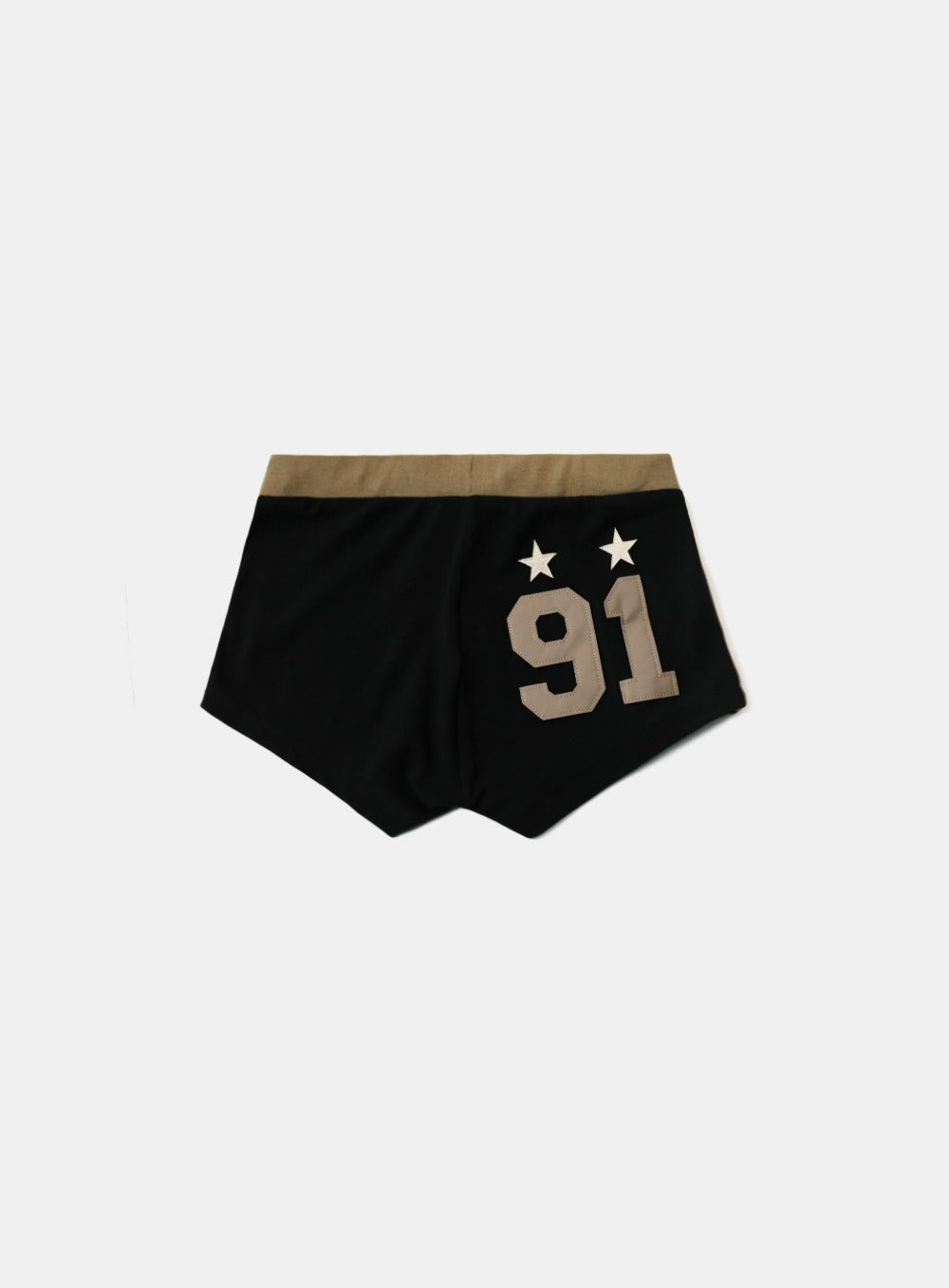 Badblood Vintage Club Boy Shorts - Khaki/Black
