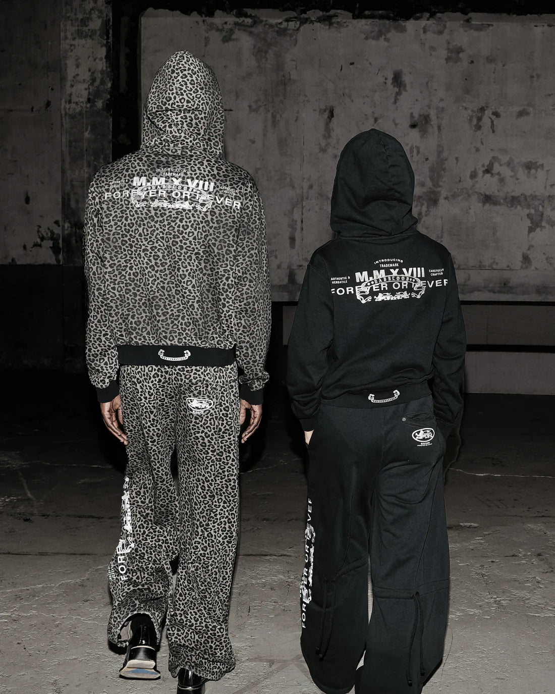 Badblood  Viper Logo 2-Way Curved Jogger Trousers - Black