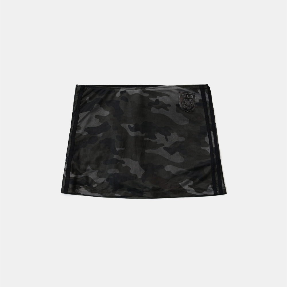 Badblood Vintage Club Skirt - Black Camo