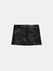 Badblood Vintage Club Skirt - Black Camo