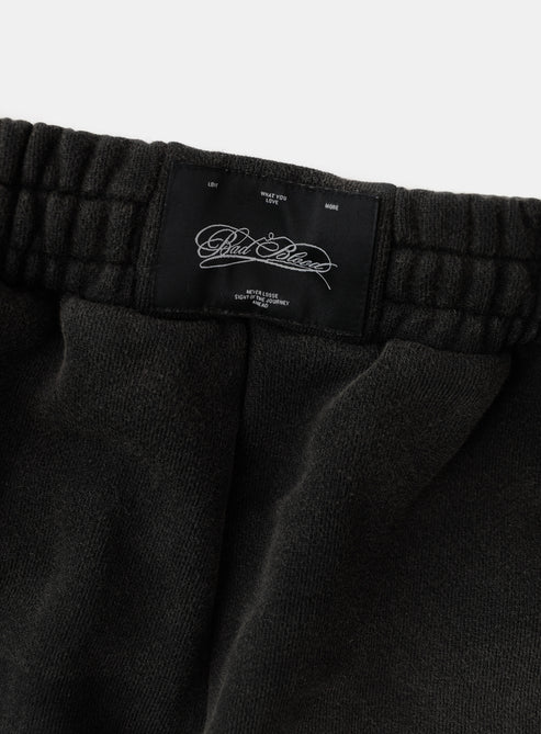 Badblood  Royal Classic Distressed 2-Way Curved Jogger Trousers - Black