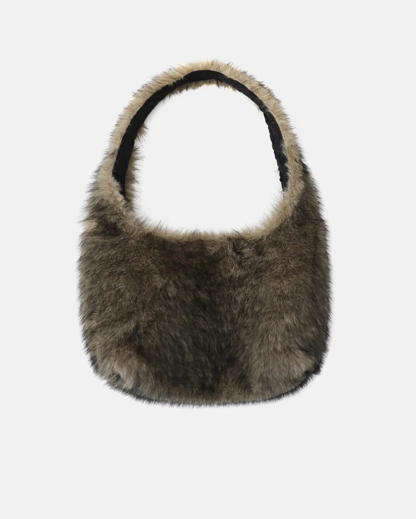 Badblood  Viper Fur Shoulder Bag - Coyote