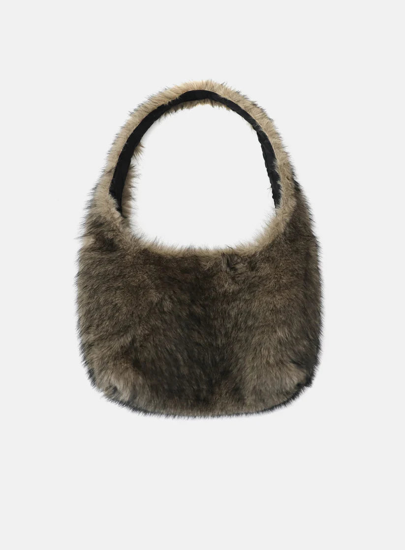 Badblood  Viper Fur Shoulder Bag - Coyote