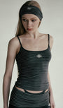 Badblood Beyond Soft Hairband Stripe Charcoal