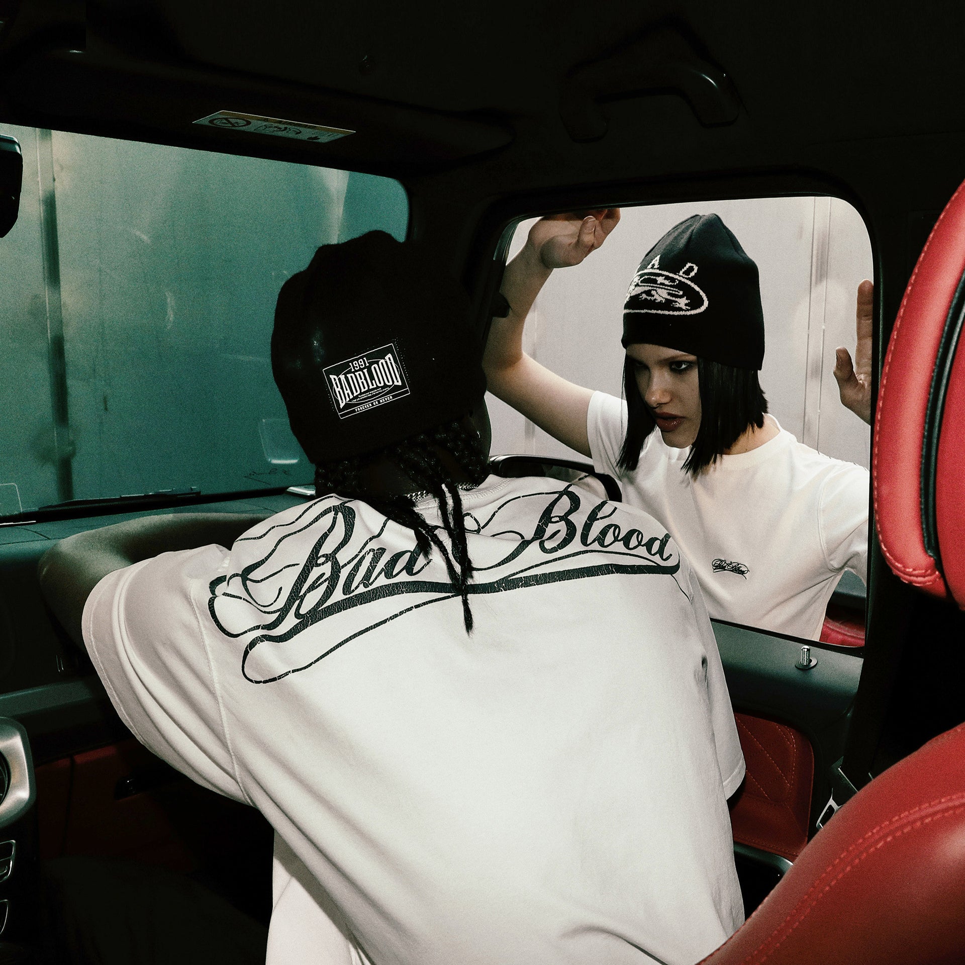 Badblood Dark Classic Logo T-Shirt White