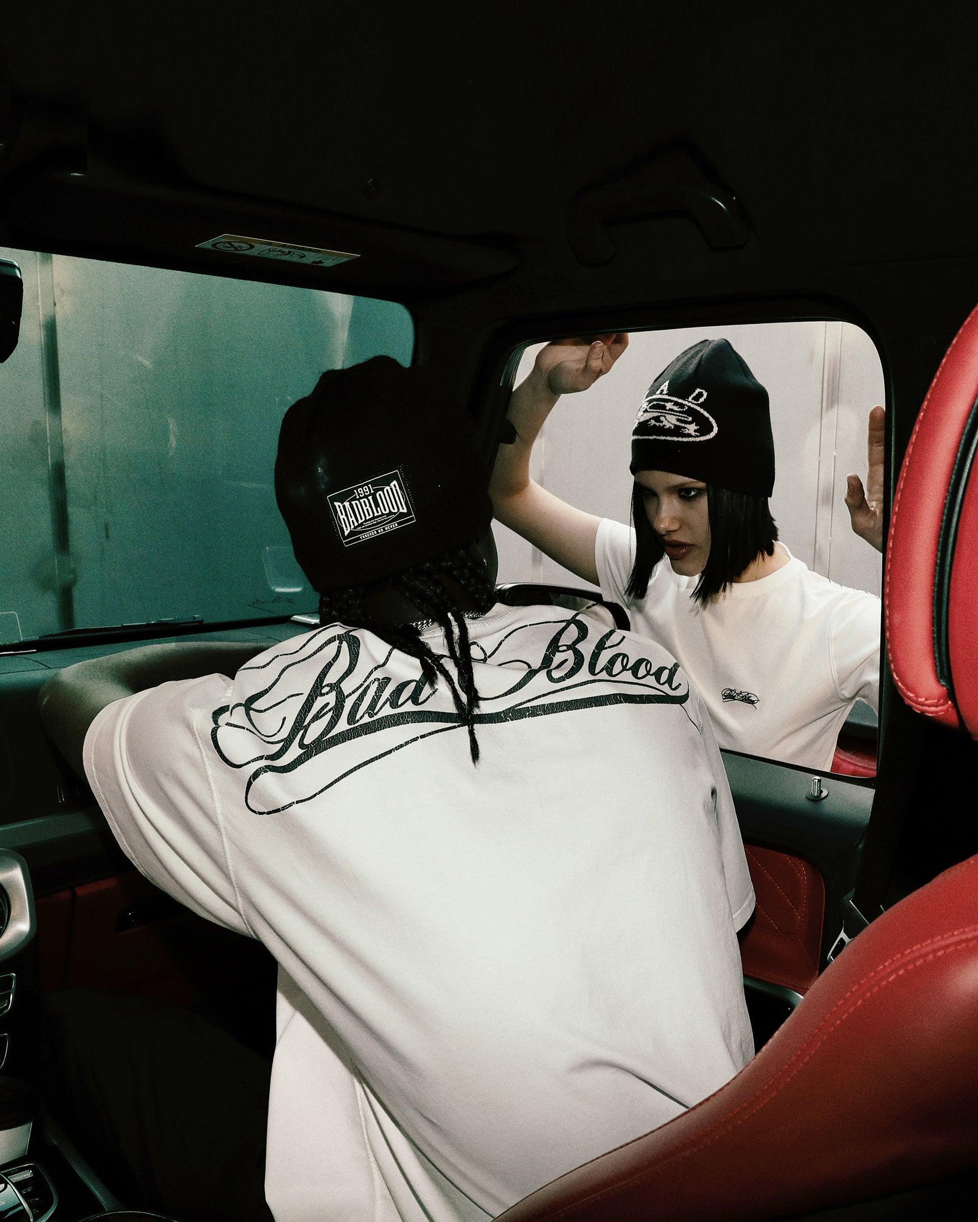 Badblood Dark Classic Logo T-Shirt White