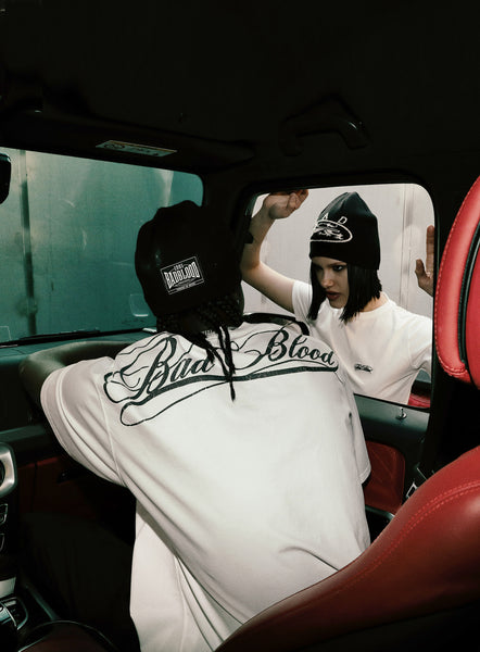 【BADBLOOD】Dark Classic Logo T-Shirt - White Badblood Dark Classic Logo T-Shirt White – BBGSHOPHK