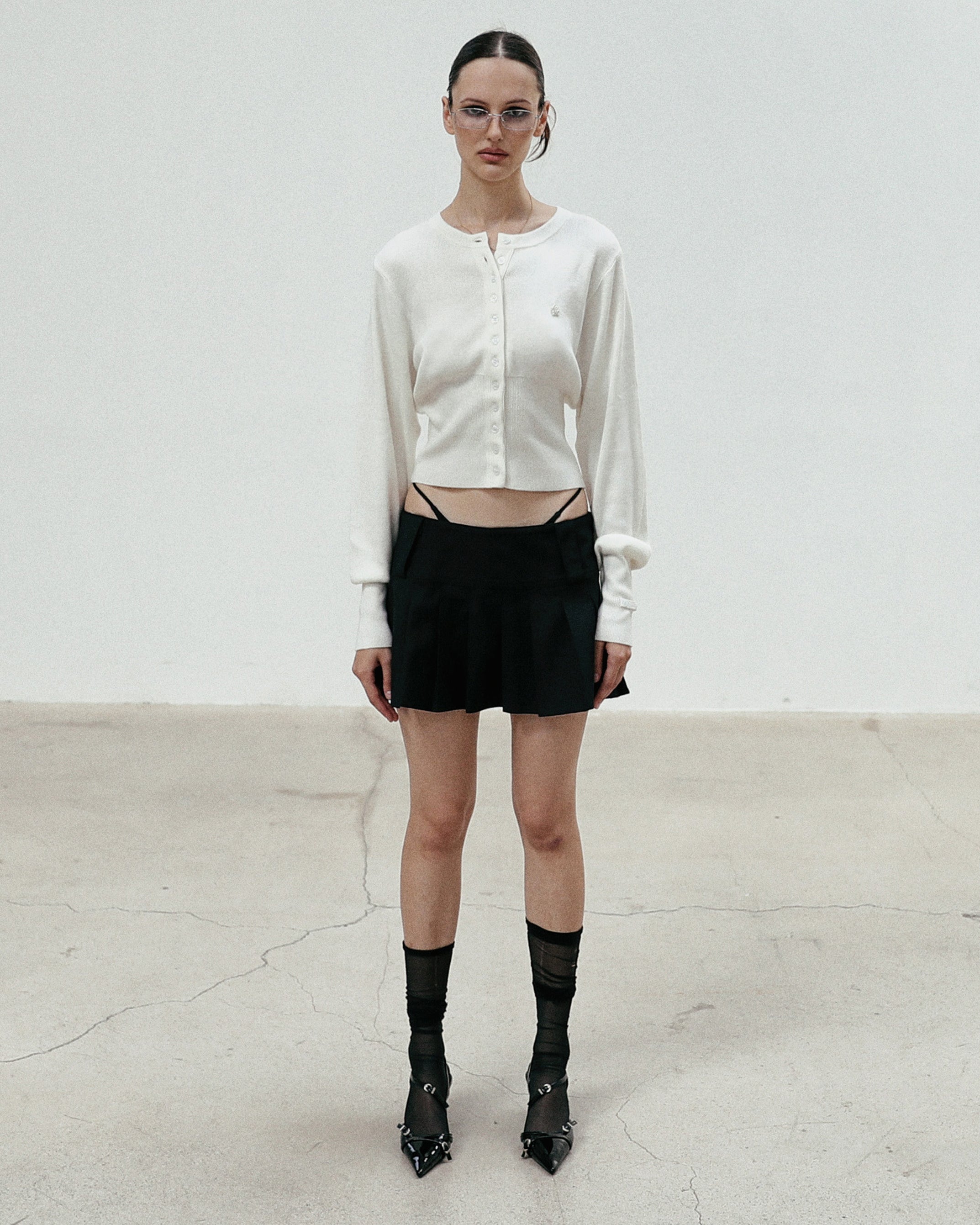 Badblood The Pure Round Cardigan - White