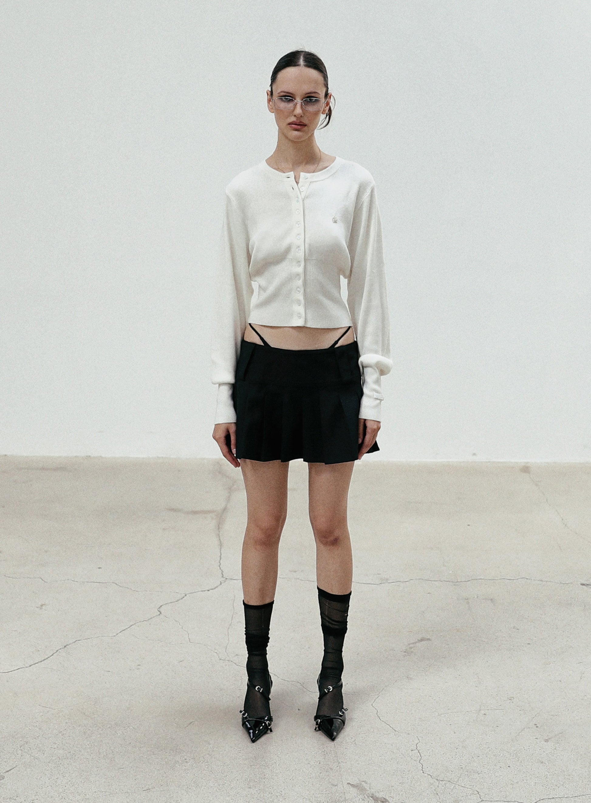 Badblood The Pure Round Cardigan - White