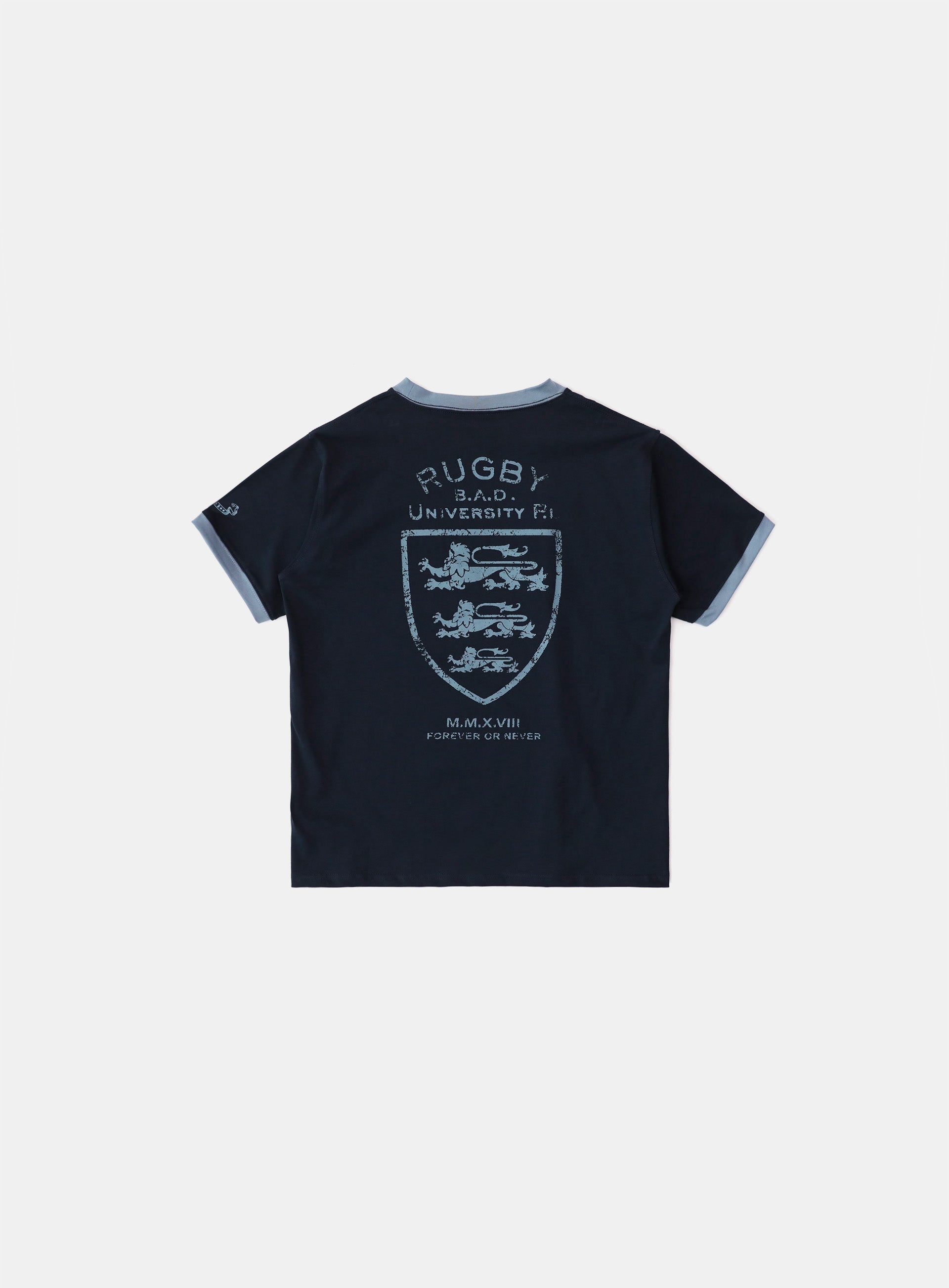 Badblood Mystic Shield Print Ringer T-Shirt - Navy – BBGSHOPHK