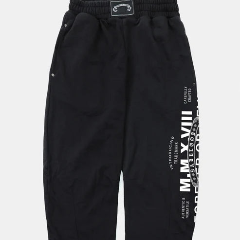 Badblood  Viper Logo 2-Way Curved Jogger Trousers - Black
