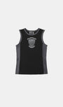 Badblood Workshop Shield Print Tank - Black/Charcoal