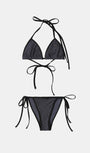 Badblood Splash Dot Bikini Set - Charcoal