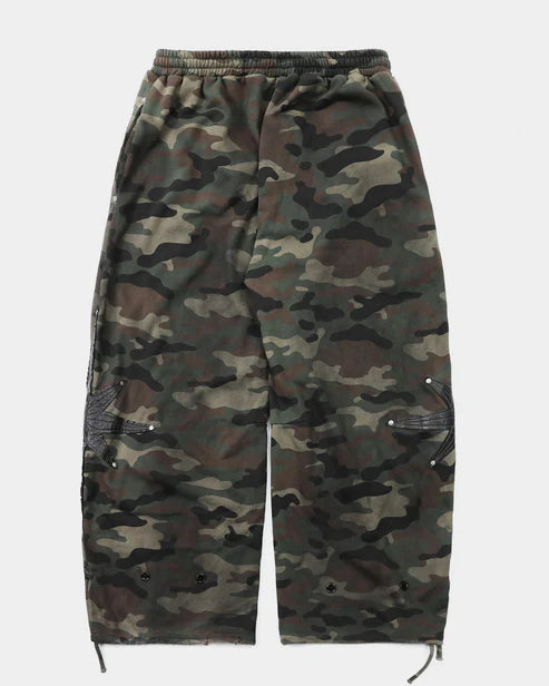 Badblood Cosmo Patch 2-Way Curved Jogger Trousers - Green Camo