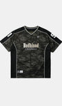 Badblood FON V-Neck Jersey Short Sleeve Green Camo