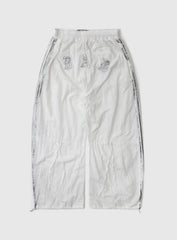 Badblood Dark Billy Nylon Curved Track Pants - White