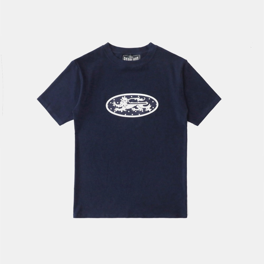 Badblood Mystic Dot Logo Jersey T-Shirt Navy