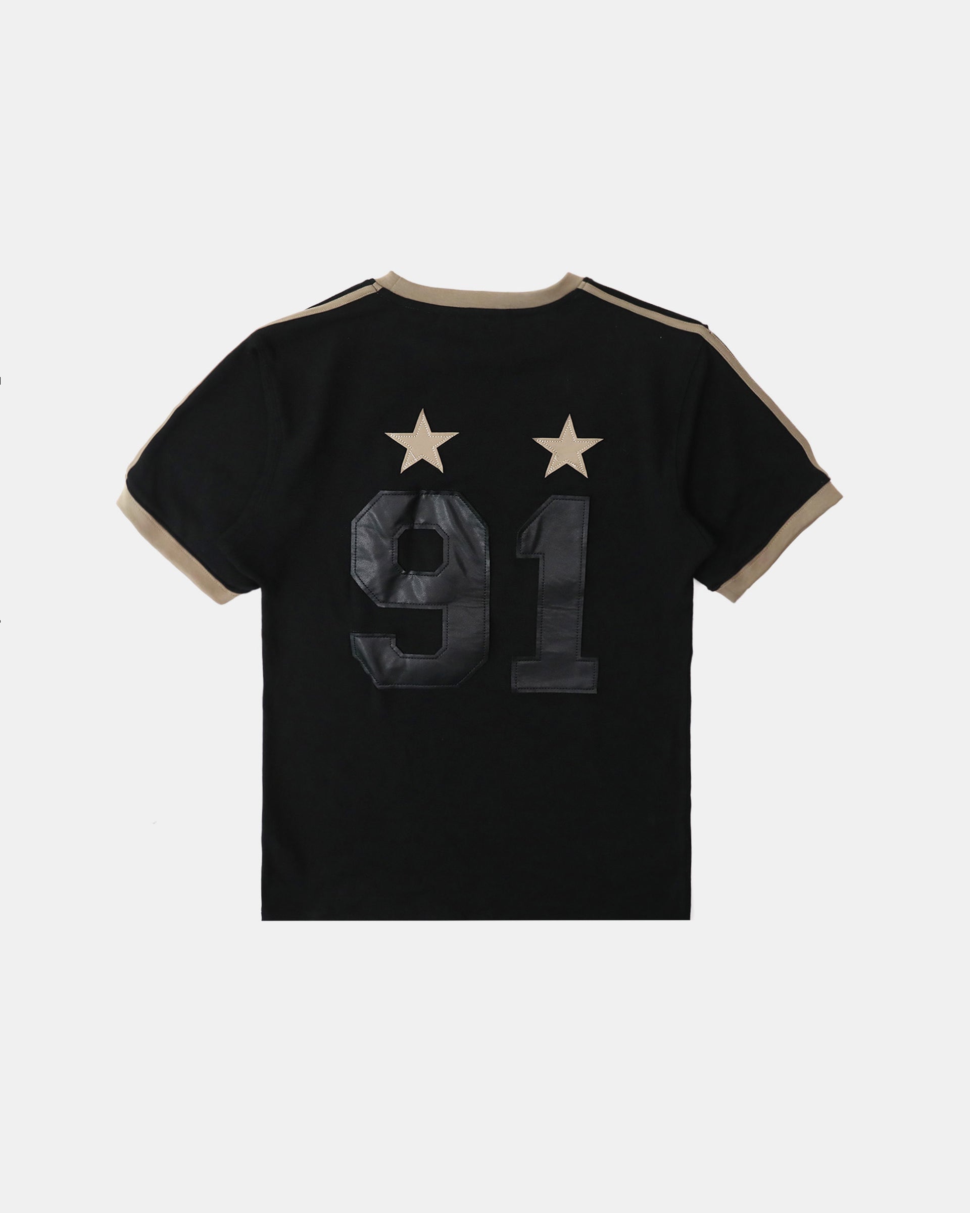Badblood Vintage Club Jersey Ringer T-Shirt - Black