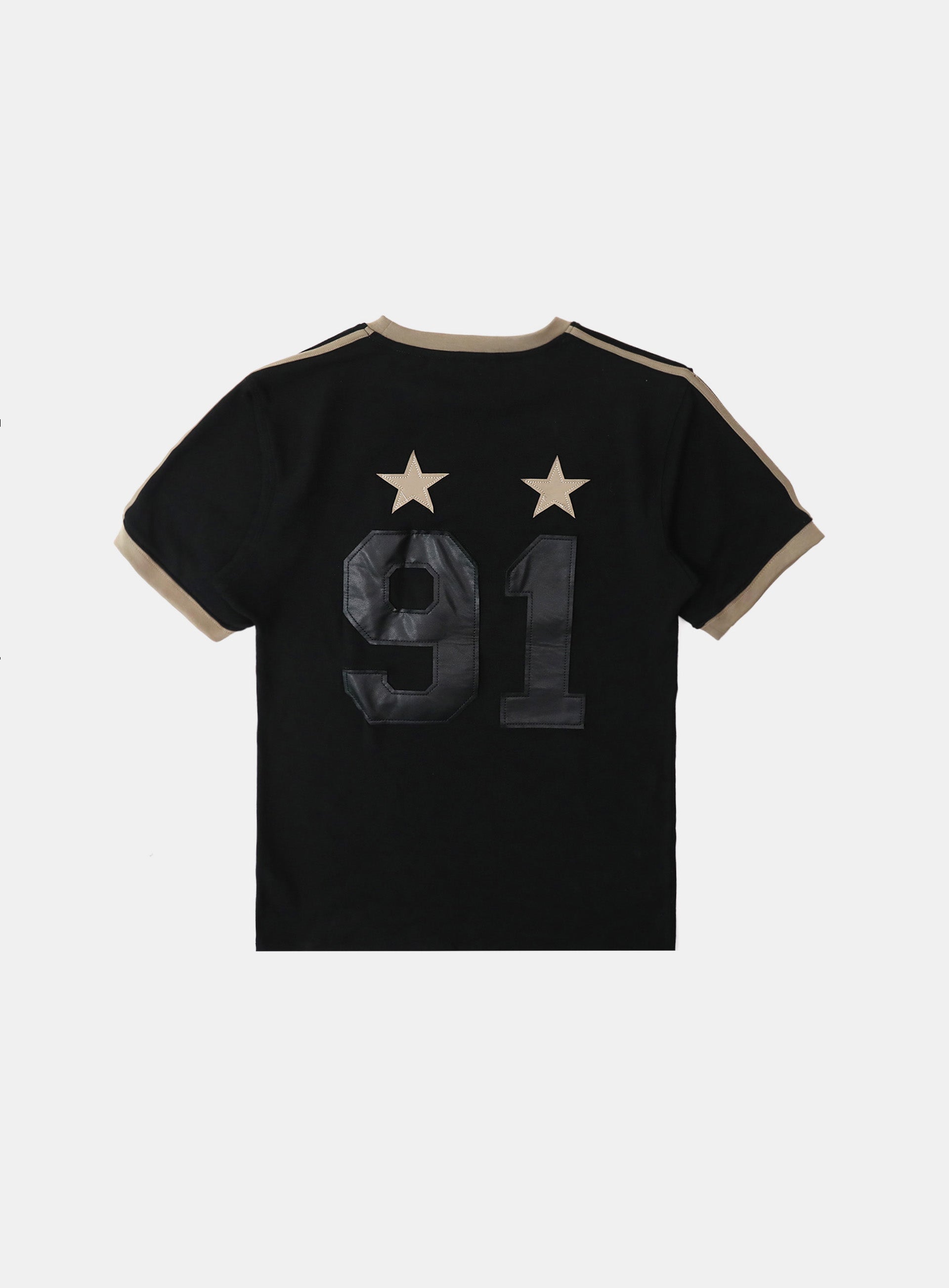 Badblood Vintage Club Jersey Ringer T-Shirt - Black