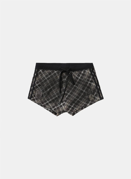 Badblood Vintage Club Boy Shorts - Check Brown – BBGSHOPHK