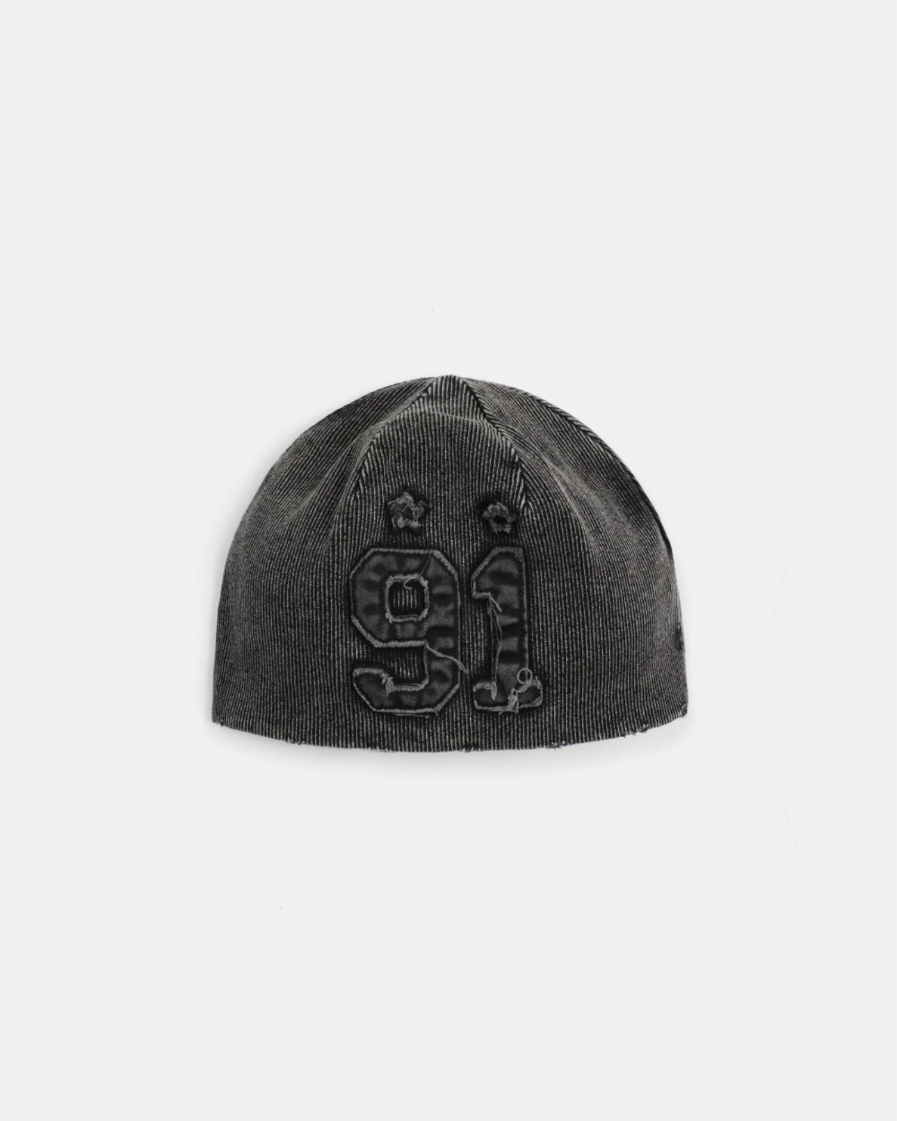 Badblood Rusty Denim Beanie Black