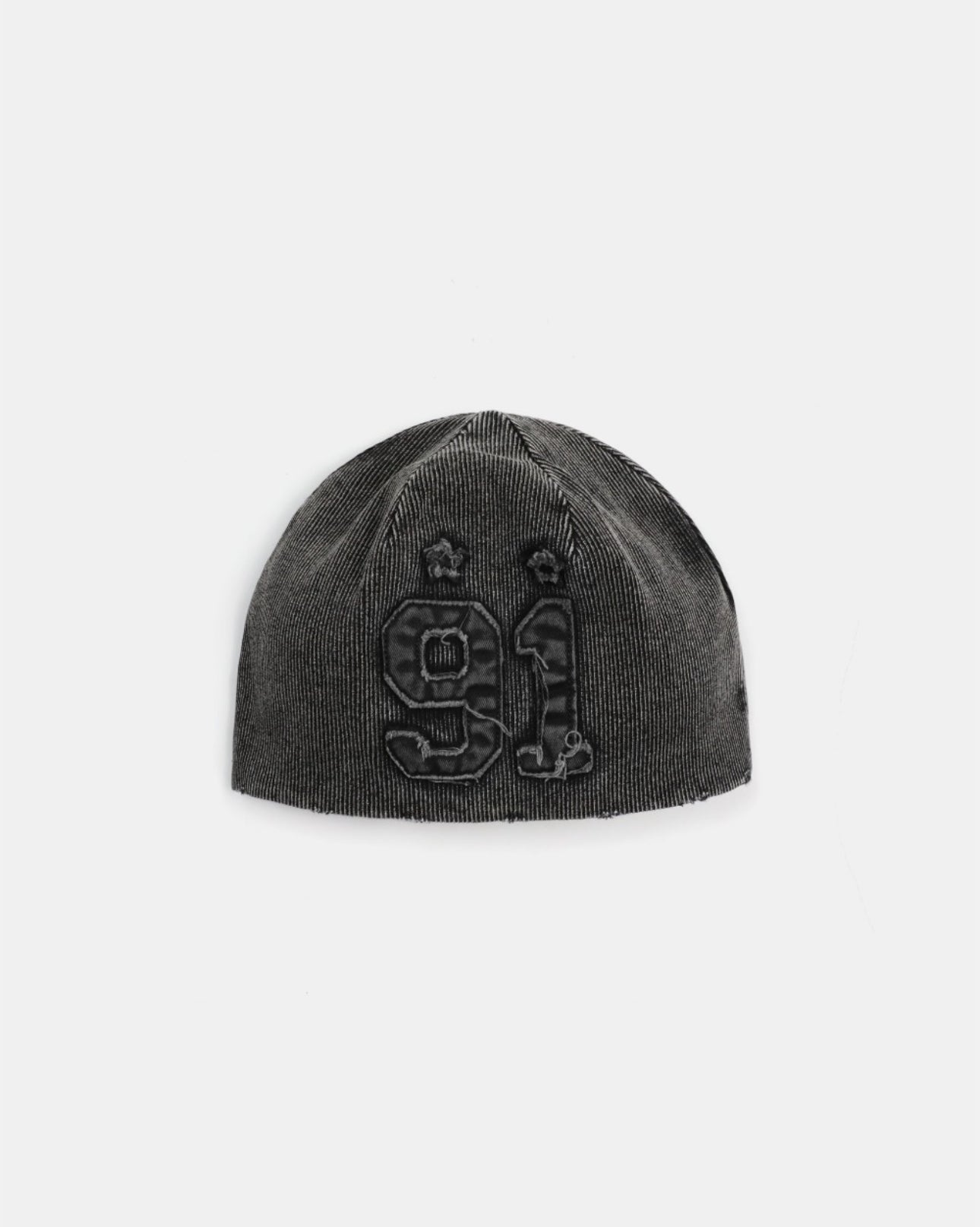 Badblood Rusty Denim Beanie Black