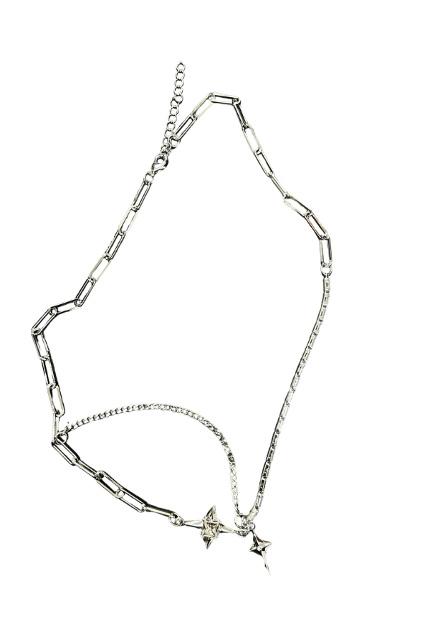 Besito Y2K star Necklace Silver