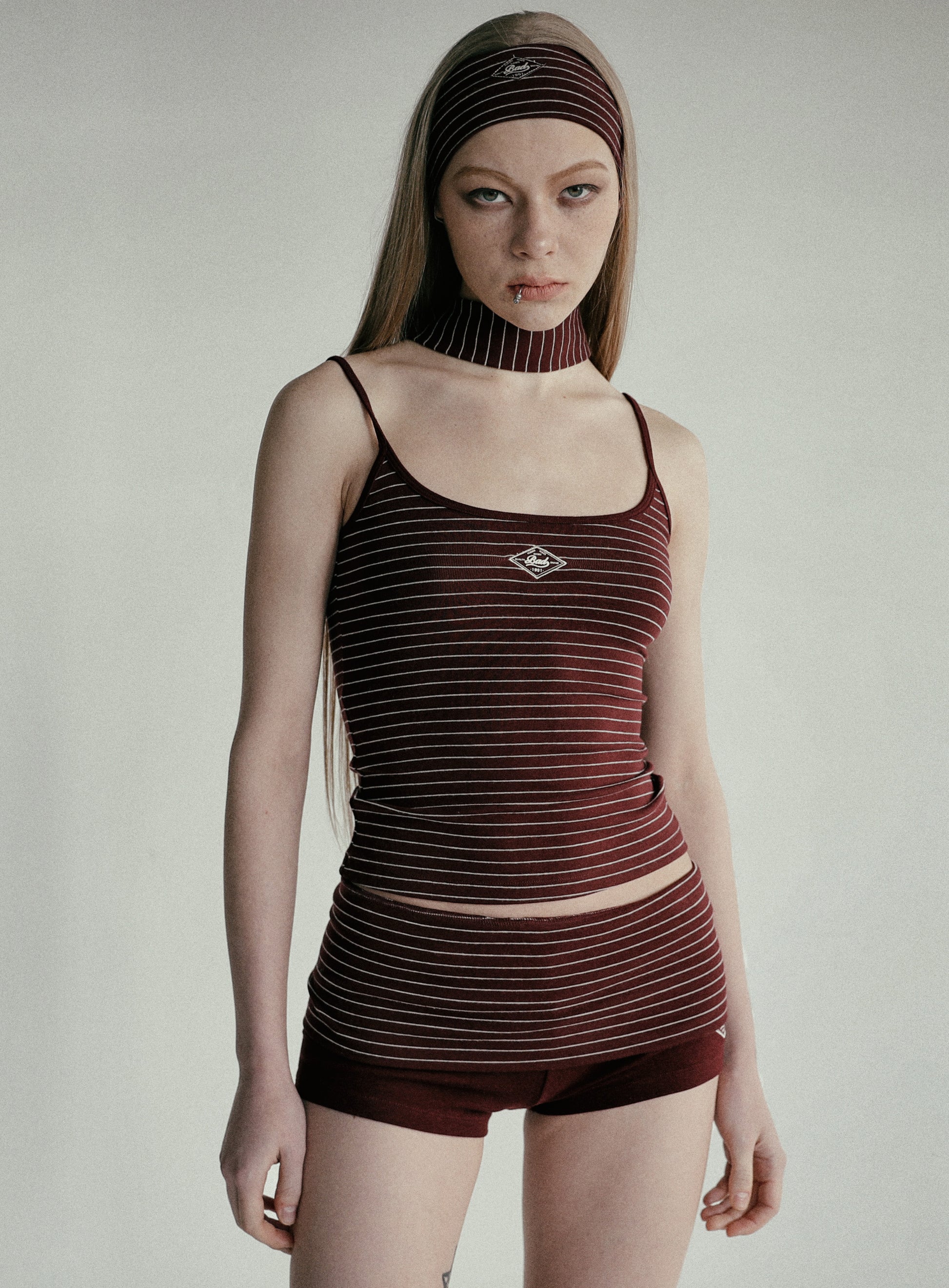 Badblood Beyond Soft Hairband Stripe Wine