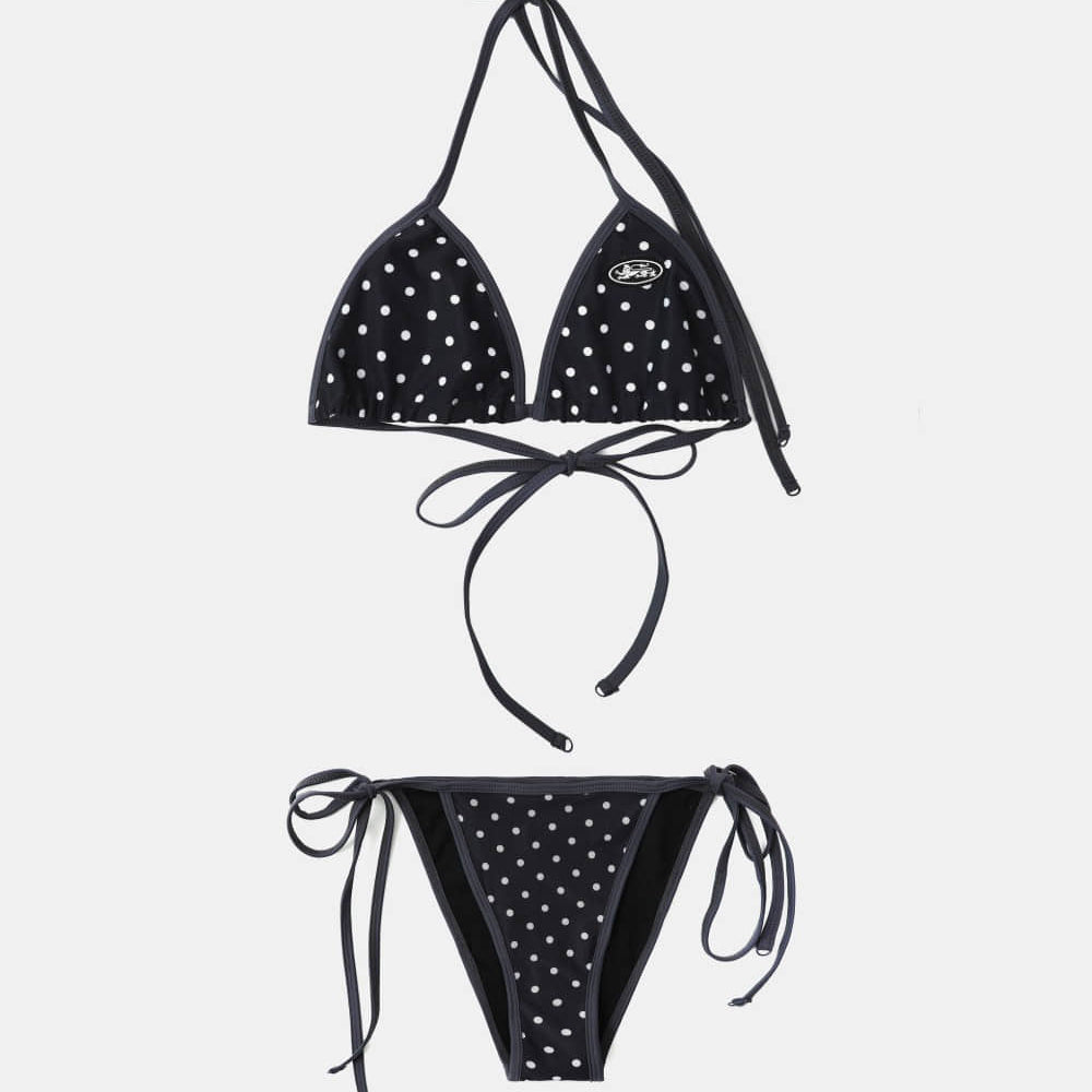 Badblood Splash Dot Bikini Set - Navy