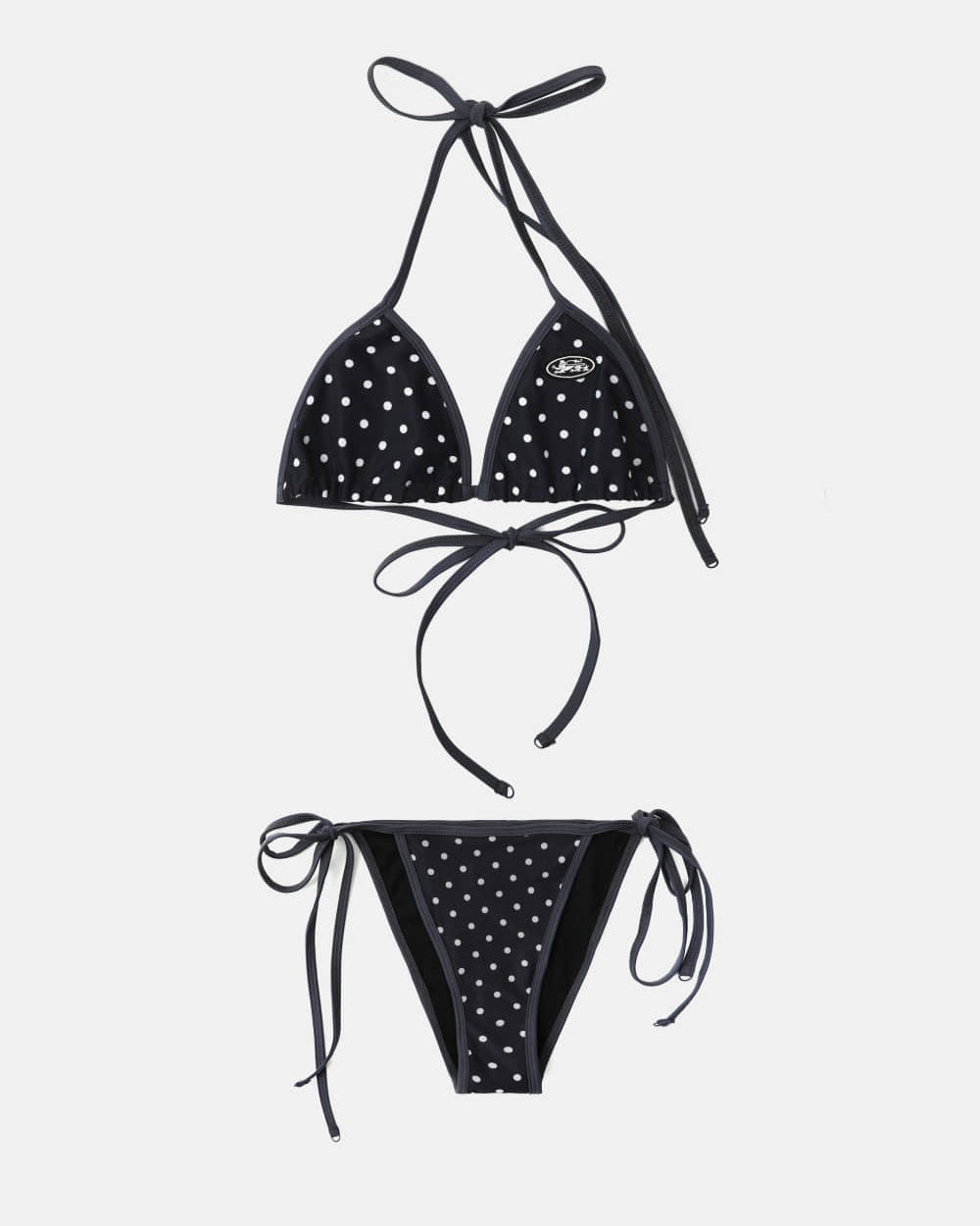 Badblood Splash Dot Bikini Set - Navy