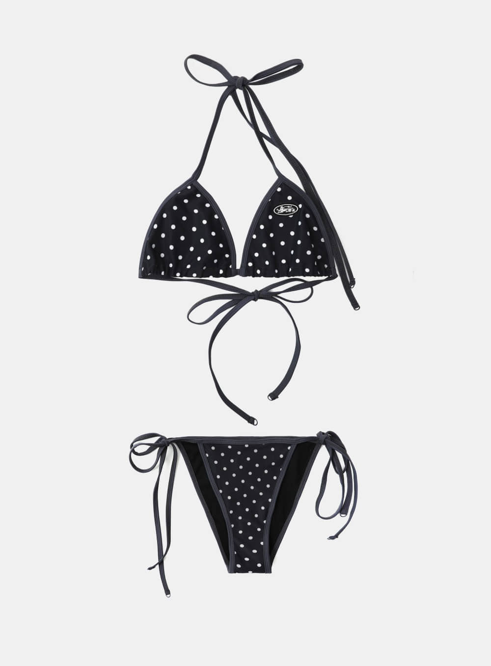 Badblood Splash Dot Bikini Set - Navy