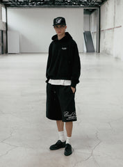 Badblood Classic Logo Bermuda Pants - Black