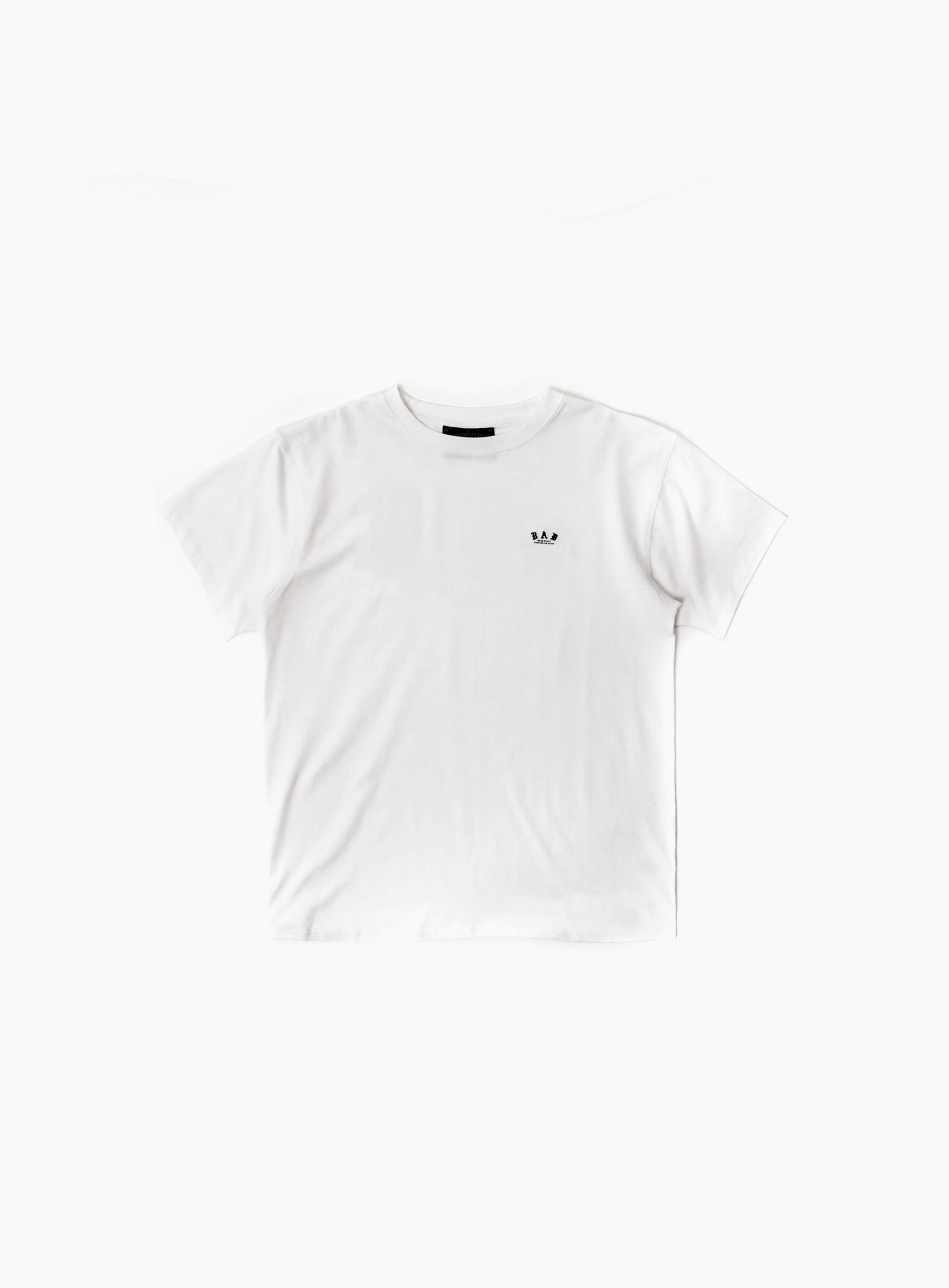 Badblood BAD Mini Logo T-Shirt - White
