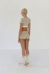 Badblood Wendy Micro Shorts Sand