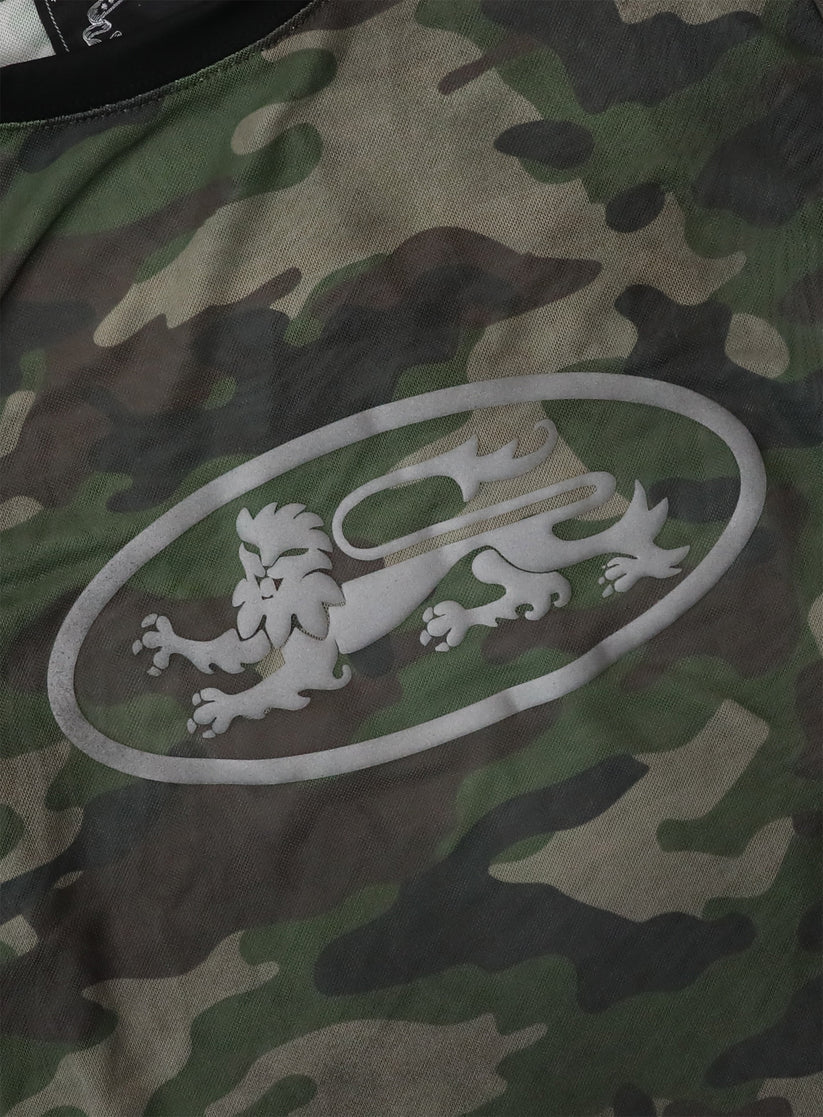 Badblood Mystic Logo Reflective Long Sleeve - Green Camo