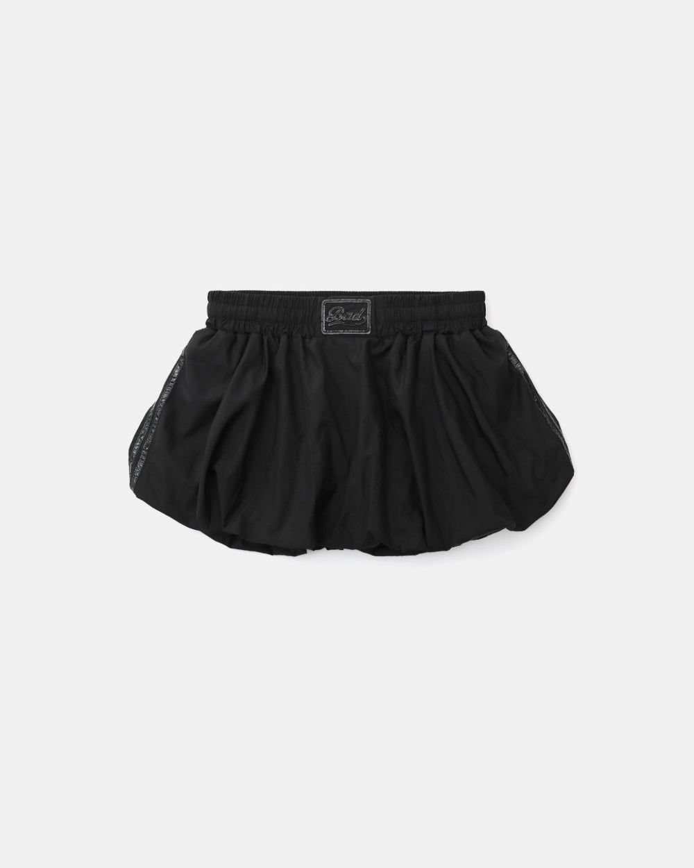 Badblood Dark Billy Nylon Balloon Mini Skirt Black