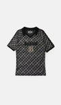 Badblood Vintage Club V-Neck Check T-Shirt Black