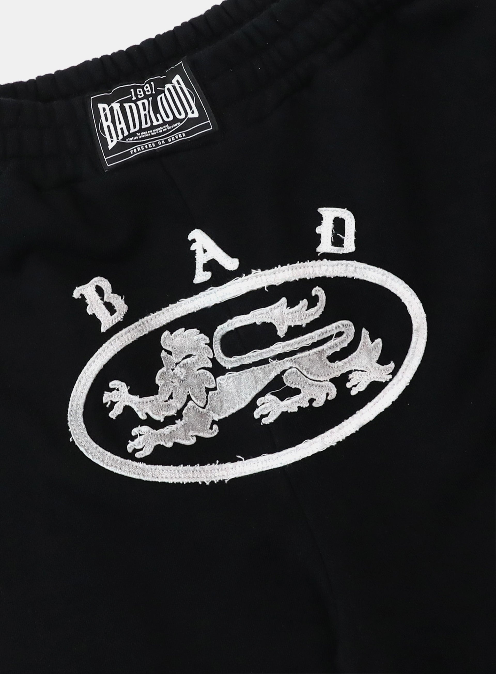 Badblood Mystic Patch Bermuda Pants - Washed Black