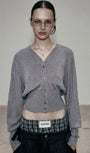 Badblood  The Pure V-neck Cardigan – Gray