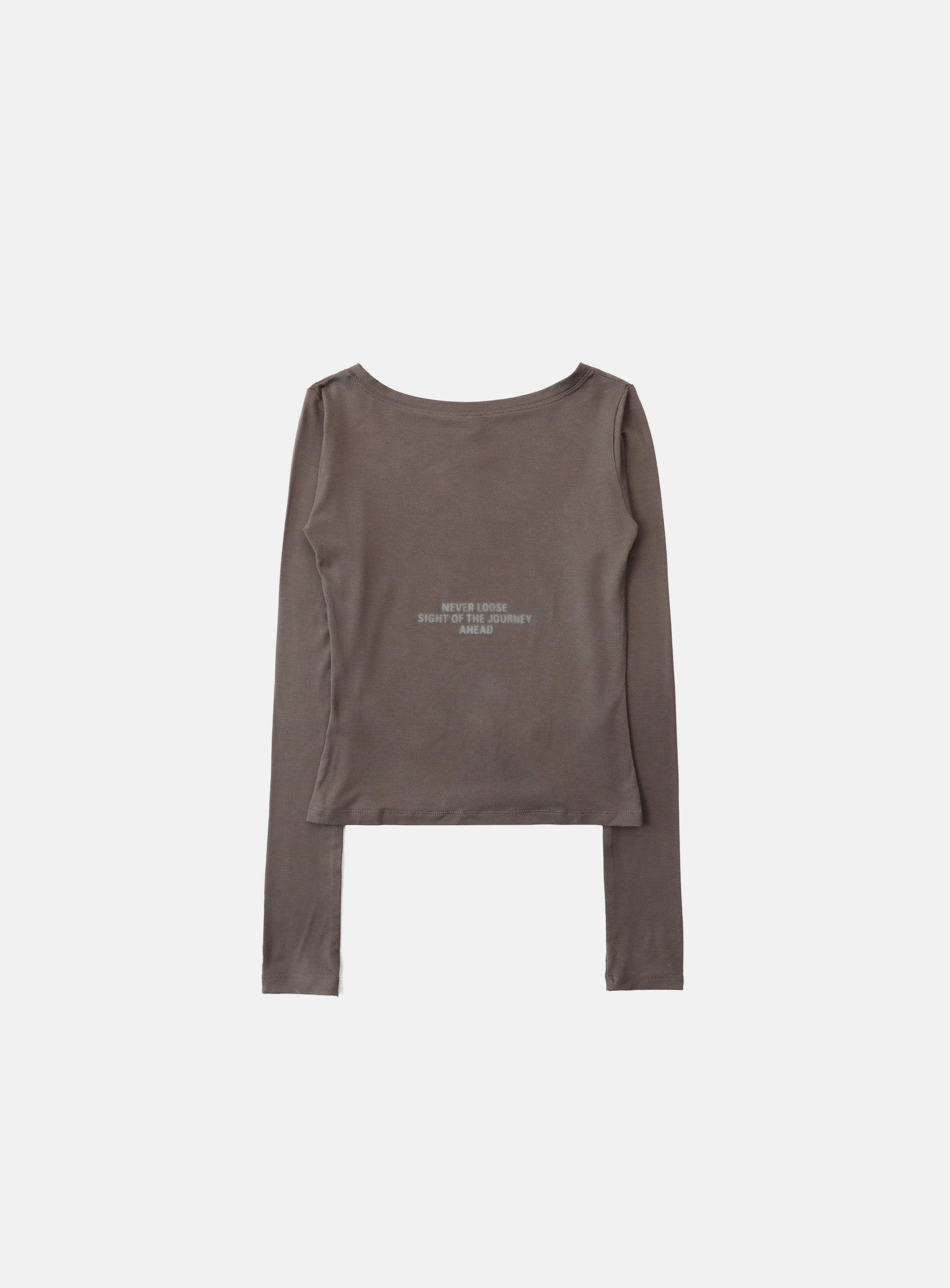 Badblood Dark Classic Scoop Neck Long Sleeve Tobacco