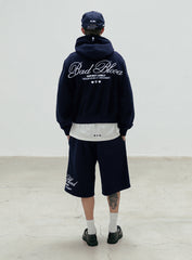 Badblood Classic Logo Hoodie - Navy