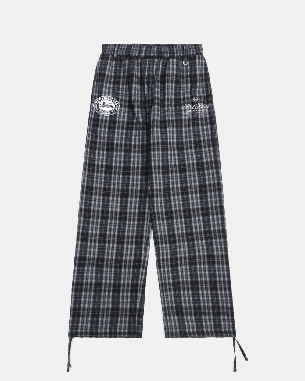 Badblood Classic Check 2 Way Jogger Trousers - Black