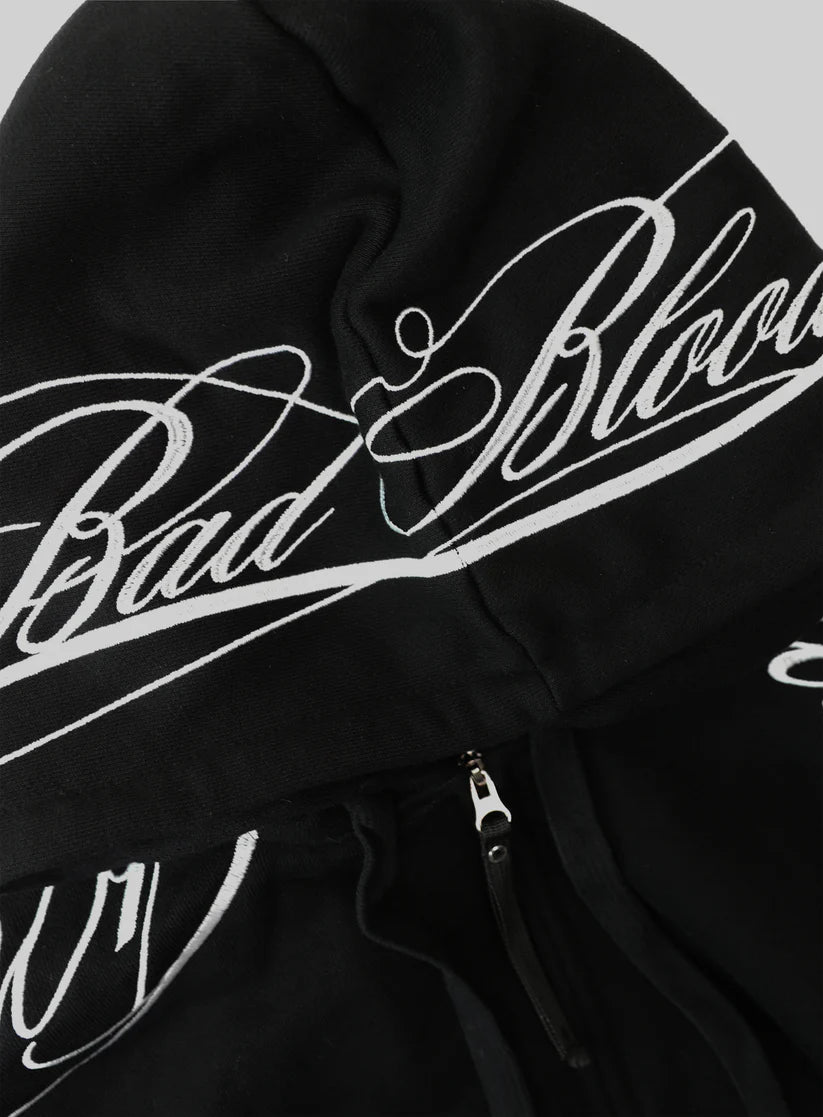 Badblood Dark Classic MYM Hooded Zip-Up - Black