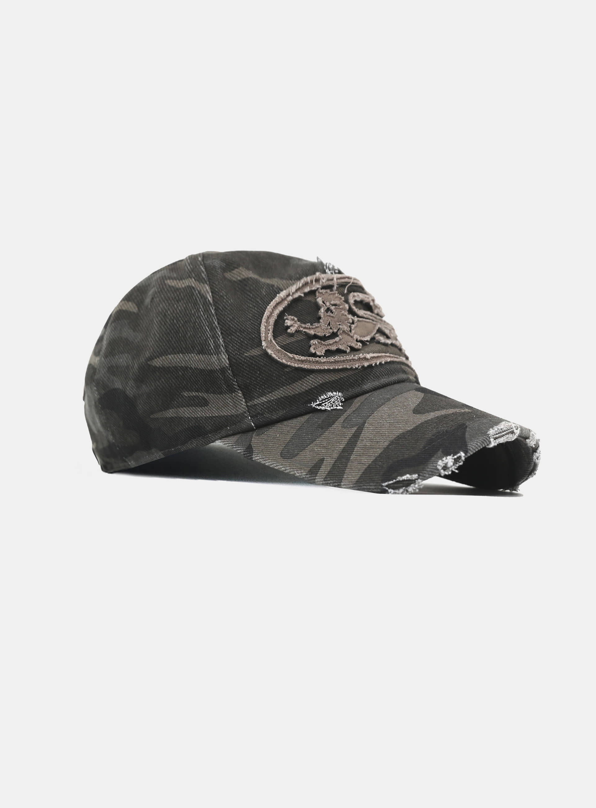Badblood Mystic Big Patch Ball Cap - Dusty Green Camo