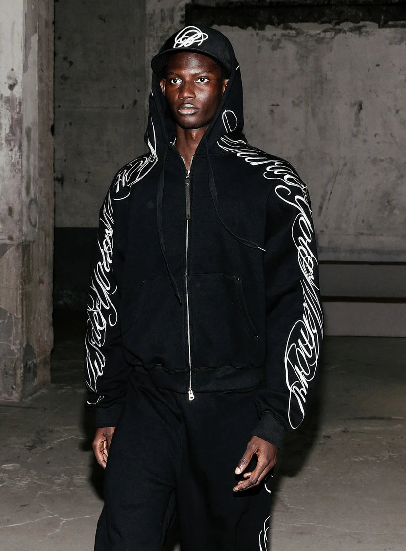 Badblood Dark Classic MYM Hooded Zip-Up - Black