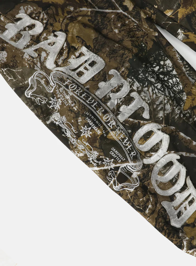 Badblood Mystic Capsule 2-Way Curved Jogger Trousers - Dark Real Tree