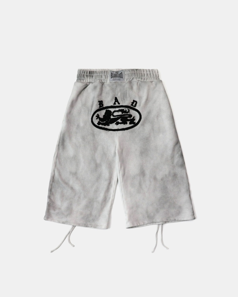 Badblood Mystic Patch Bermuda Pants - Washed White