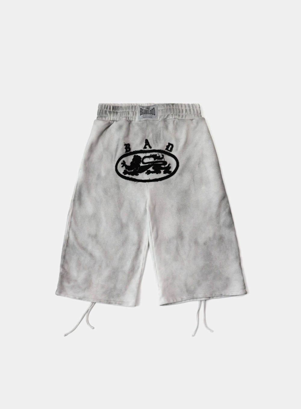 Badblood Mystic Patch Bermuda Pants - Washed White